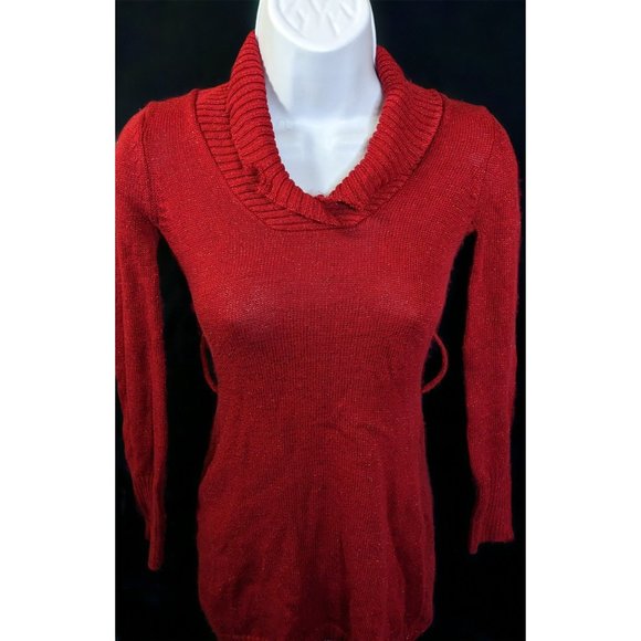 Epic Threads Red Sparkle Sweater Dress - Picture 1 of 9